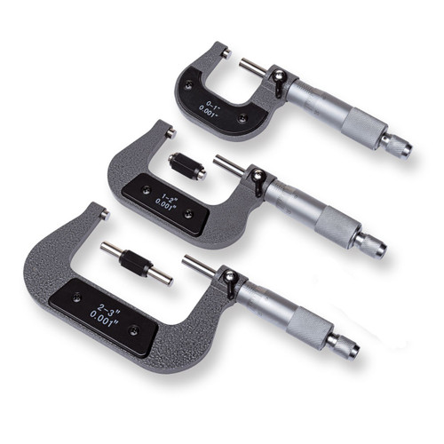 3 Pc. Analog Outside Micrometer Set  IDI-208C-407