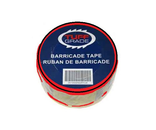 "DANGER DO NOT ENTER" Red Barricade Tape  TGCT-3X1000DDNE-B