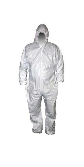 White HDPE L/D Disposable Suit  TGDC60