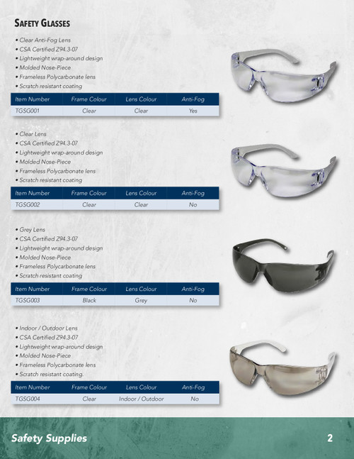 Safety Glasses I/O  TGSG005