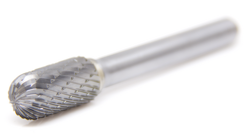 3/8" Cylindrical Roundnose DC Carbide Burr  SC-3