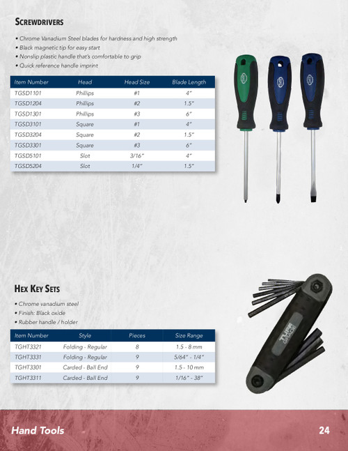 #3 x 6" Square Screwdriver  TGSD3301