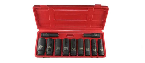 11 Pc. 1/2 Drive SAE Deep Impact Socket Set  TGSS-001