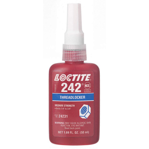 242 Blue Medium Strength Threadlocker 50ml Bottle  135355 242 Blue Medium Strength Threadlocker 50ml Bottle  135355