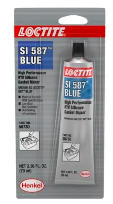 SI 587 Blue High Performance RTV Silicone Gasket Maker 80ml Tube  544408