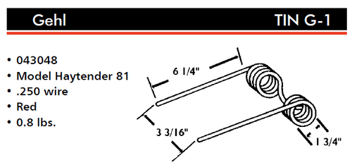 Gehl Rake Tooth  TING-1