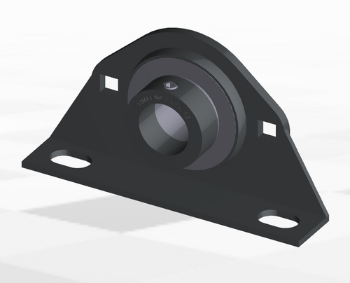 1/2" Stamp Steel Eccentric Locking Collar Offset Pillow Block Assembly   PBS 1/2