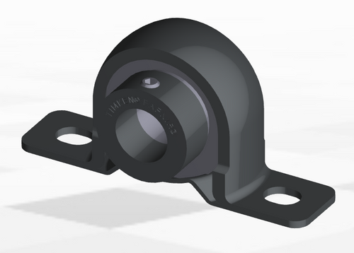 20mm Stamp Steel Eccentric Locking Collar Pillow Block Assembly   RPB 20