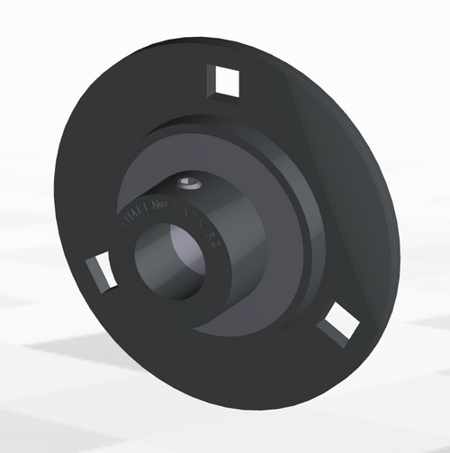 7/8" Stamp Steel Eccentric Locking Collar Flange Block Assembly   RR 7/8