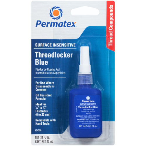 Blue Medium Strength Threadlocker 10ml Bottle   24300
