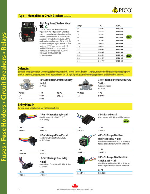 200A Type III Manual Reset Circuit Breaker  3405-11