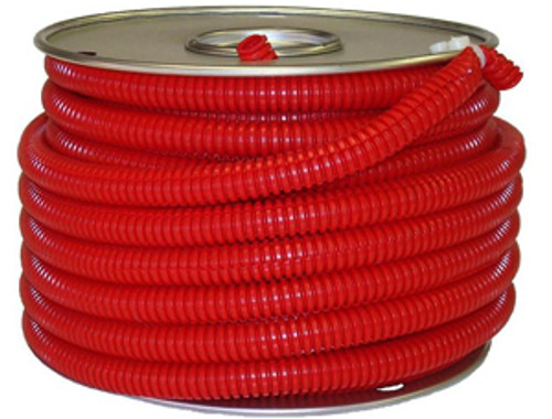 .250" x 50' Red Polypropylene Convoluted Split Loom  5140-5-B