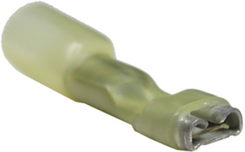 5 Pc. 12-10 AWG .250" Polyolefin Fully Insulated "Solder-Shrink" Female Spade Connector  6965-BP