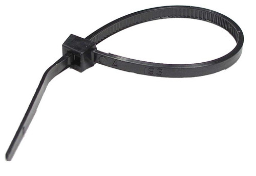25 Pc. 8.1" 18 lb. Black Cable Tie  7088-0-34