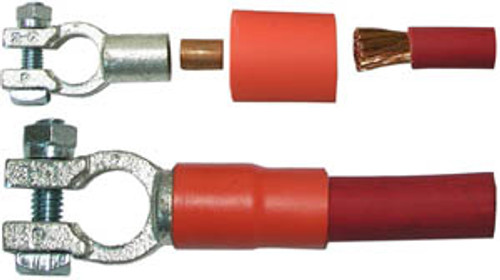 2-1 AWG Red Solder & Seal Battery Terminal Kit  7208-91