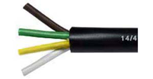 14/4 AWG @ 1000' Black PVC Jacketed Multi-Conductor Trailer Cable  8154-29