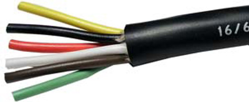 16/6 AWG @ 250' Black PVC Jacketed Multi-Conductor Trailer Cable  8155-27