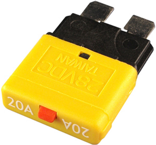 20A Type III Standard Blade Manual Reset Circuit Breaker  9526-11