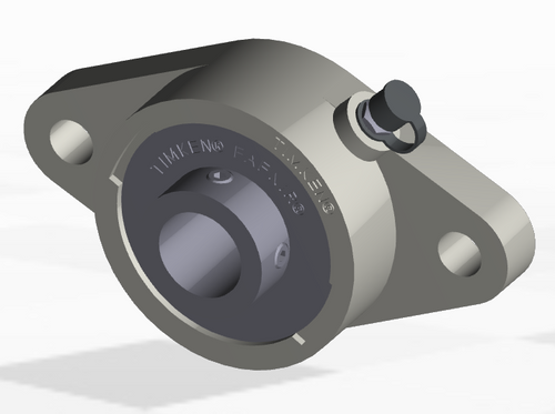 30mm Survivor® Polymer Set Screw Rhombus Flange Block Assembly   KCJT 30 PS