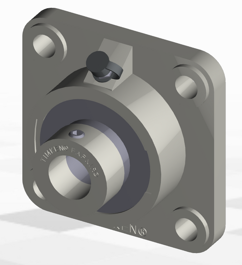 1-7/16" Survivor® Polymer Eccentric Locking Collar Flange Block Assembly   RCJ1 7/16 PT
