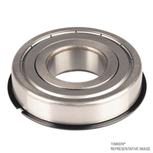 10 x 26 x 8mm Shielded Deep Groove Single Row Ball Bearing w/ Snap Ring   6000-ZZ-NR