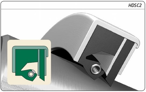 10.00" (254mm) Inch H/D Metal Single Lip Nitrile Oil Seal w/Wiper  1000940 HDSC1 RD