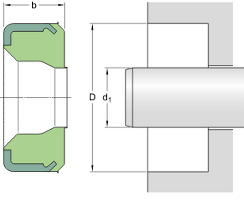 25mm (0.984") Metric Metal Single Lip Nitrile Grease Seal  25X32X5 HM102 R
