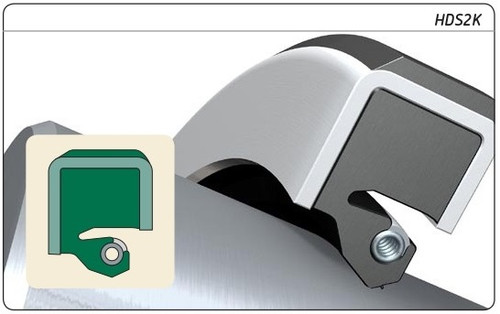 360mm (14.173") Metric H/D Rubberized Single Lip Nitrile Oil Seal  360X404X20 HDS2K R