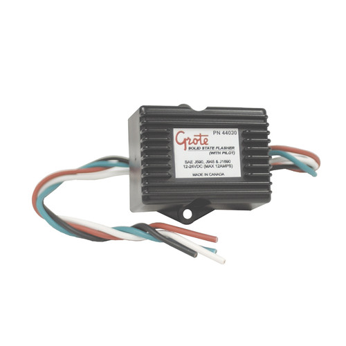 Solid-State Electronic Alternating Flasher - Black  44030