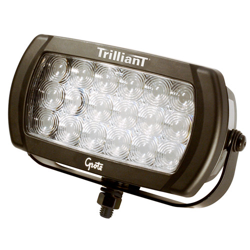 Trilliant® LED - Spot Beam Work Lamp w/Blunt Cut Wire - Clear  63571