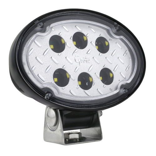 Trilliant® 3000 Lumen Oval LED Work Lamp - Close Range Beam w/SuperSeal® Hard Shell Connector Superseal Connection 9-32V  64W91