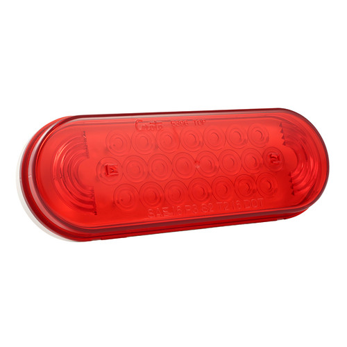 Oval LED Strobe Lamp - Red  77362