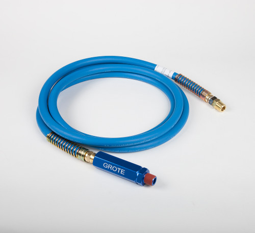 1/2" x 15' Blue EPDM Air Hose w/Blue Anodized Grip & Male NPT Fittings  81-0115-BGB