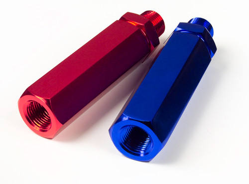 2 Pack Red & Blue Anodized Aluminum Gladhandles  81-0125