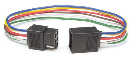 16 AWG @ 12" 6 Pin Square Trailer Connector - Blue/Brown/Green/Red/White/Yellow  82-1028