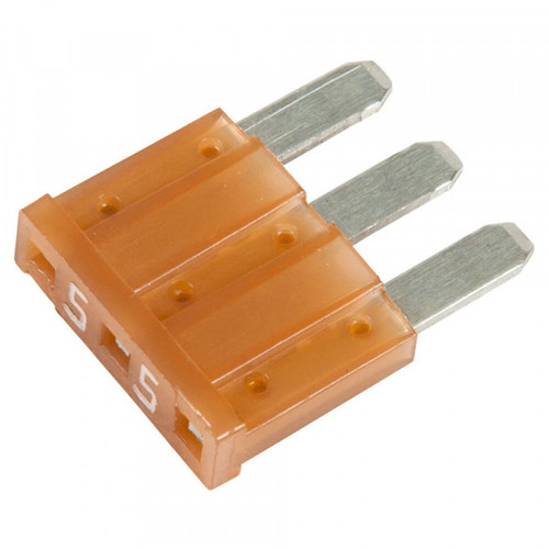Micro Blade 3-Blade Fuse 5A 32V @ 5 Pack - Tan  82-ANK-5A