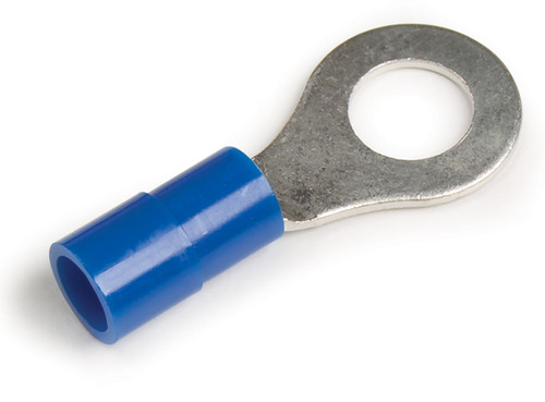 16 - 14 AWG Nylon Ring Terminals #8 @ 50 Pack - Blue  83-2210