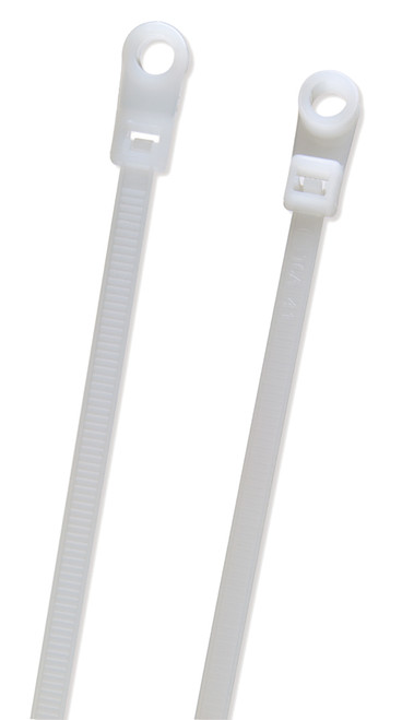 Nylon Cable Ties Screw Mount 14.5" @ 100 Pack - White  83-6027