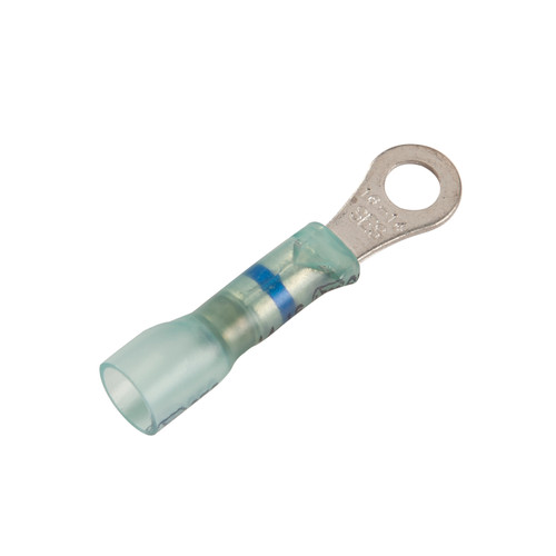 16 - 14 AWG Crimp Solder & Seal Ring Terminals #10 @ 6 Pack - Blue  84-1938