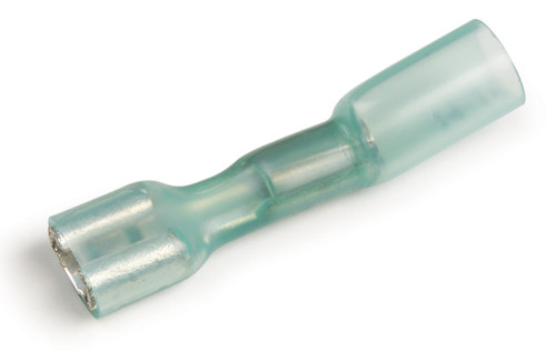 16 - 14 AWG Heat Shrinkable Ring Terminals #6 @ 10 Pack - Blue  84-2424