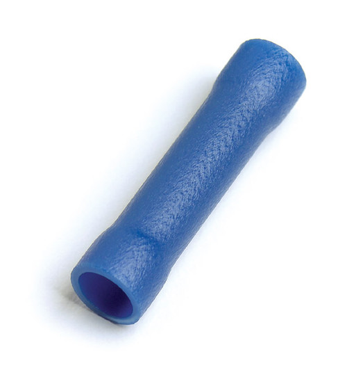 6 AWG Vinyl Butt Connectors @ 10 Pack - Blue  84-2980