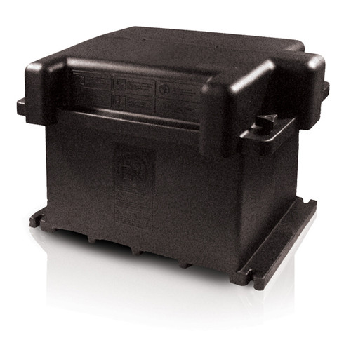 Battery Box Dual 6 Volt/GC2 - Black  84-9661