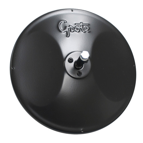 8" Round Convex Mirror w/Center-Mount Ball-Stud - Black  12182