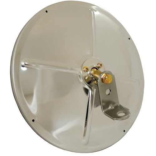 8-1/2" Convex Mirror w/Center-Mount Ball-Stud - Stainless Steel  16033