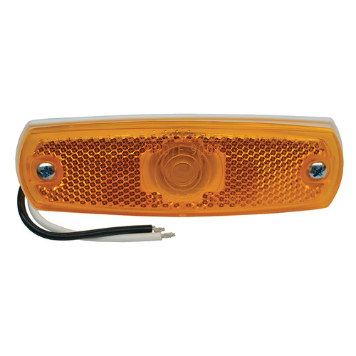 Low-Profile Clearance/Marker Lamp w/Built-in Reflector - Amber  45713