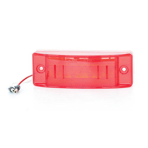 SuperNova® Sealed Turtleback® II LED Clearance/Marker Lamp w/.180" Bullet Connector - Red  49392