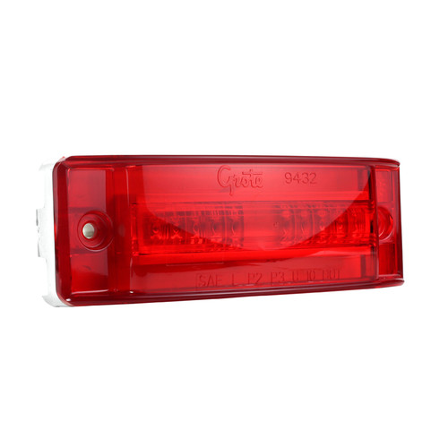 SuperNova® Turtleback® II LED Hi-Mount Stop/Turn/Marker Lamp w/Male Pin - Red  54002