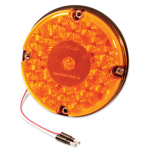 7" LED Stop/Tail/Turn Lamp Front Turn - Single Function w/Reflex - Amber  55983