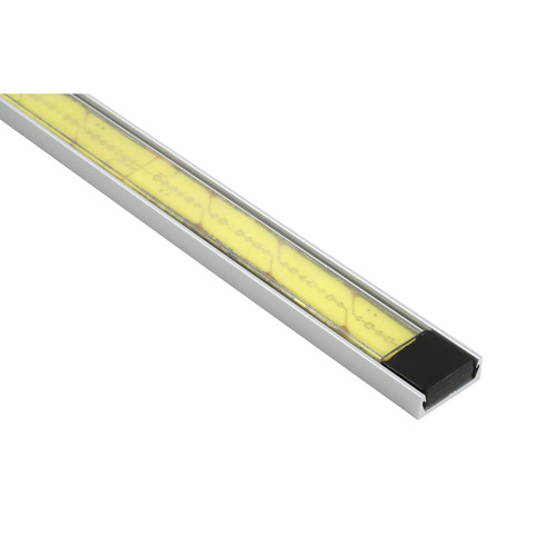 34.02" LED Lamp Strips Mounted w/Extruded - Aluminum Angle Rails - Clear  61T60