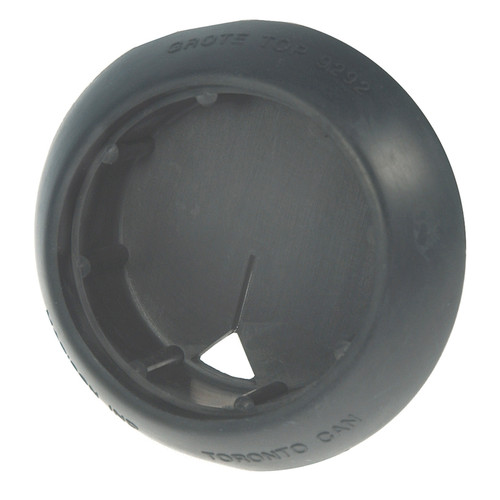 2-1/2" Round Lamp 45° Beveled Edge Recessed Closed Hole Grommet - Black  92920
